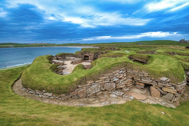Skara Brae, a stone-built Neolithic settlement in Orkney.